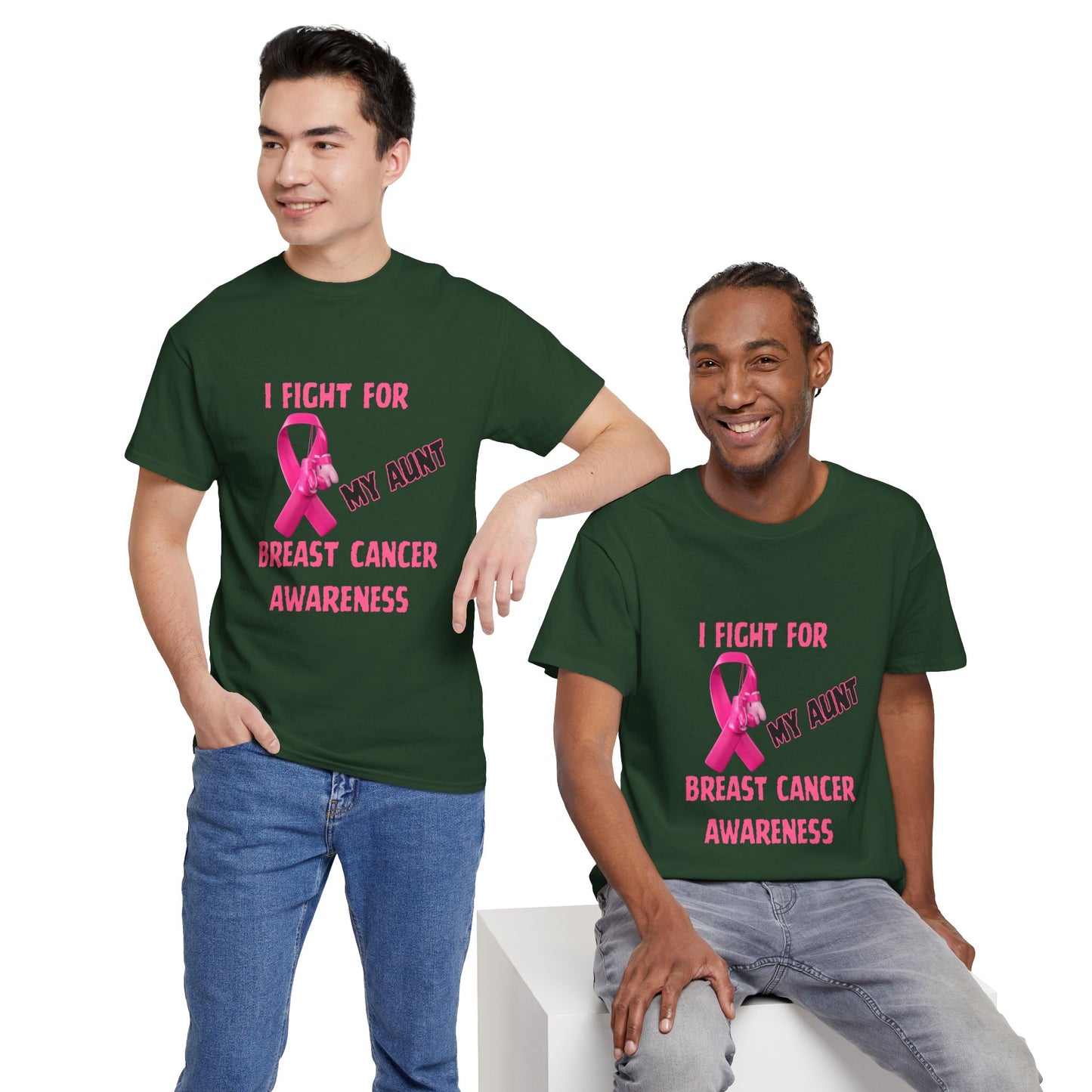 I Fight For My Aunt Pink Ribbon Tee