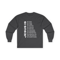 Christian JESUS IS Long Sleeve - White