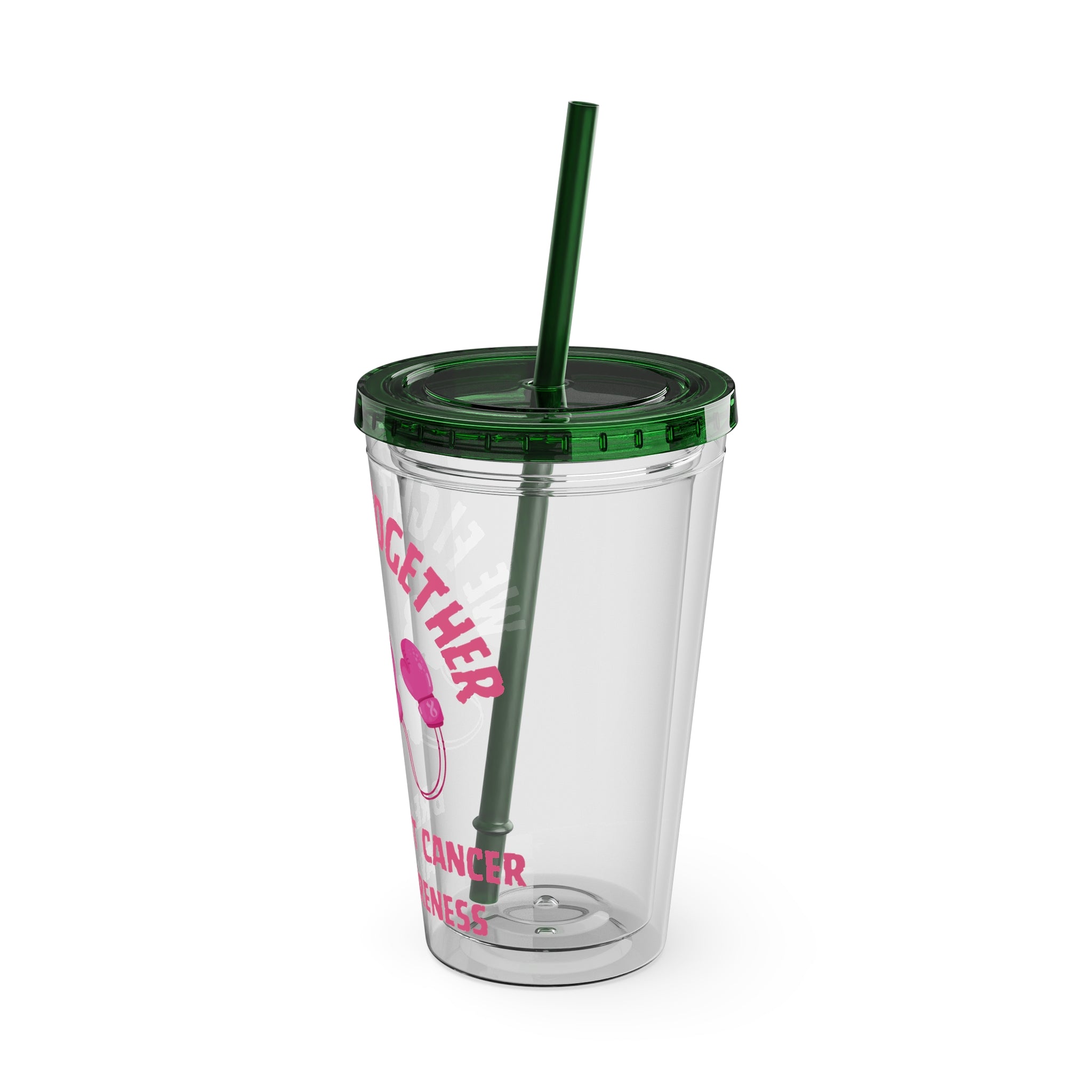 "We Fight Together" 16oz Tumbler with Straw Cup