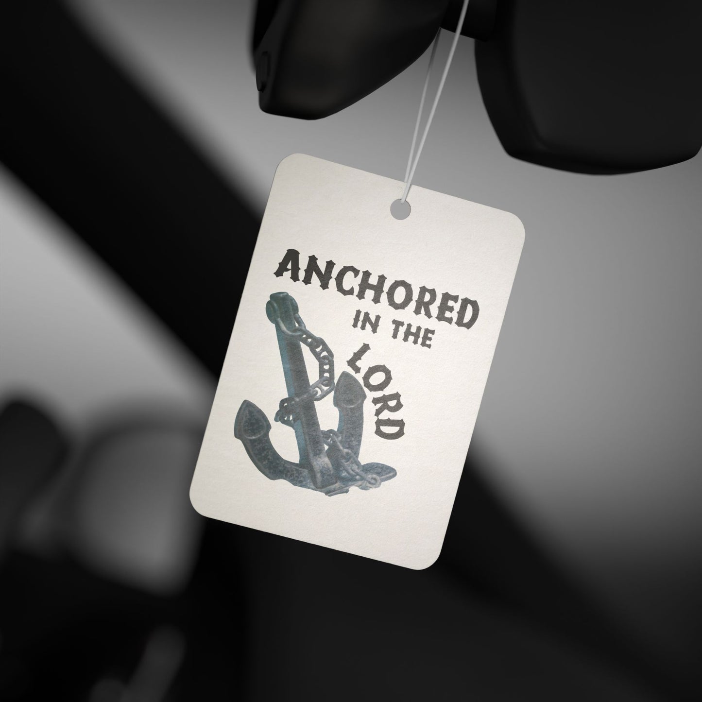 Anchored in the Lord Car Air Freshener — Christian Anchor Scented