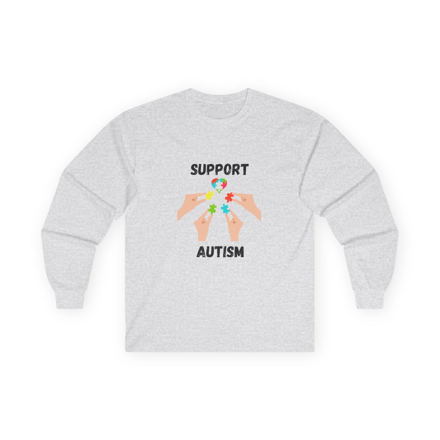 Puzzle Piece Hands Awareness Shirt - Blk