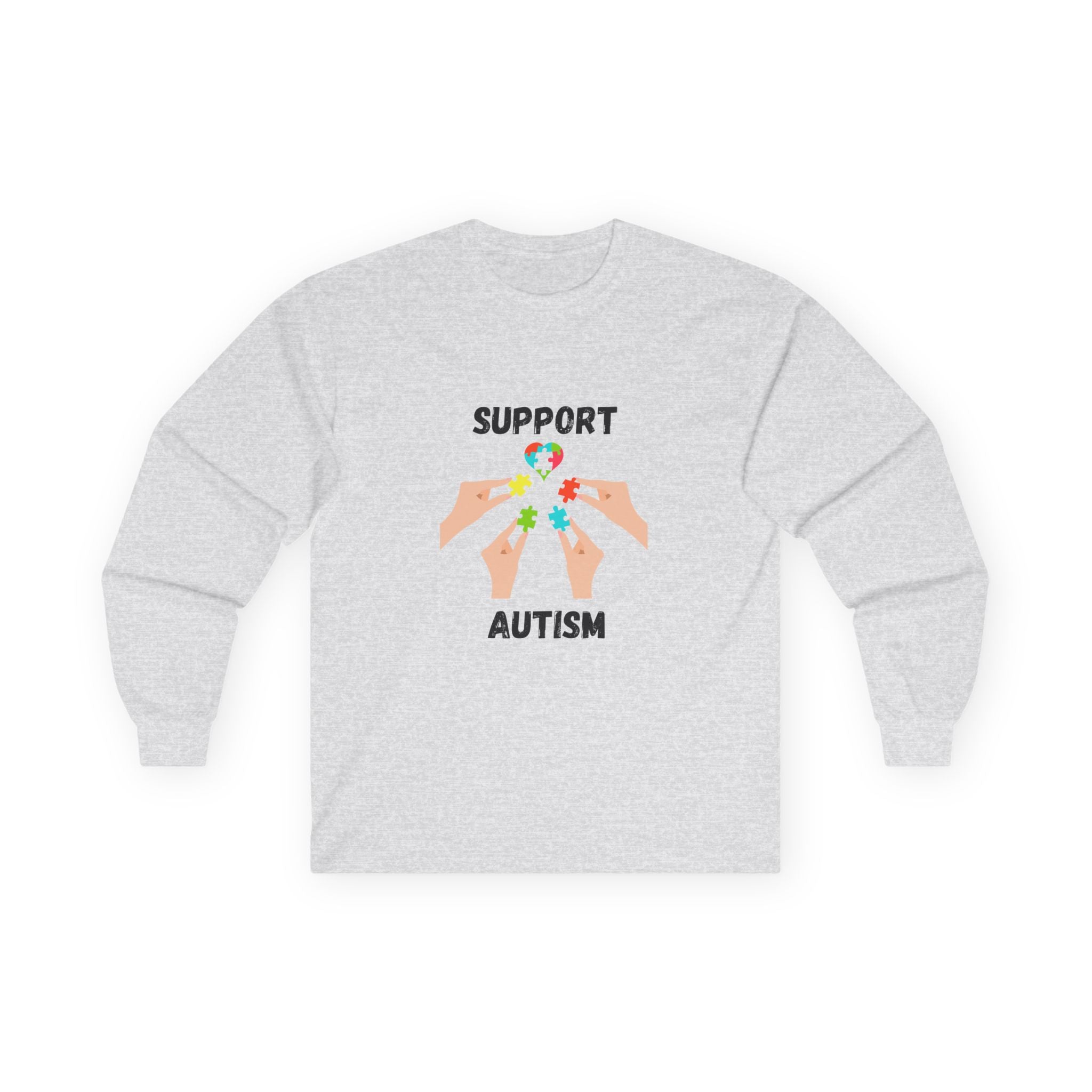 Puzzle Piece Hands Awareness Shirt - Blk