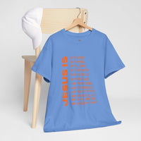Christian JESUS IS T‑Shirt - Orange