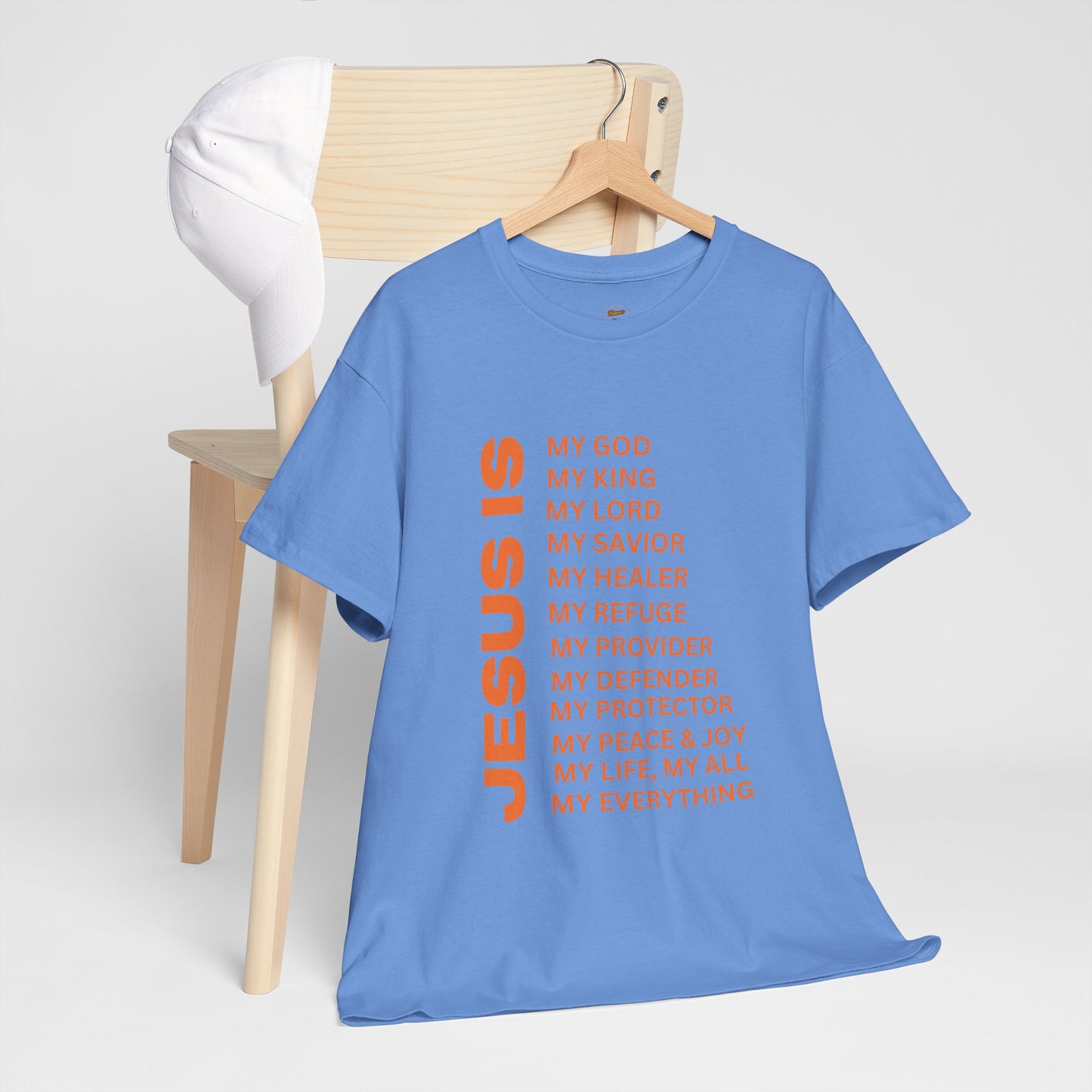 Christian JESUS IS T‑Shirt - Orange