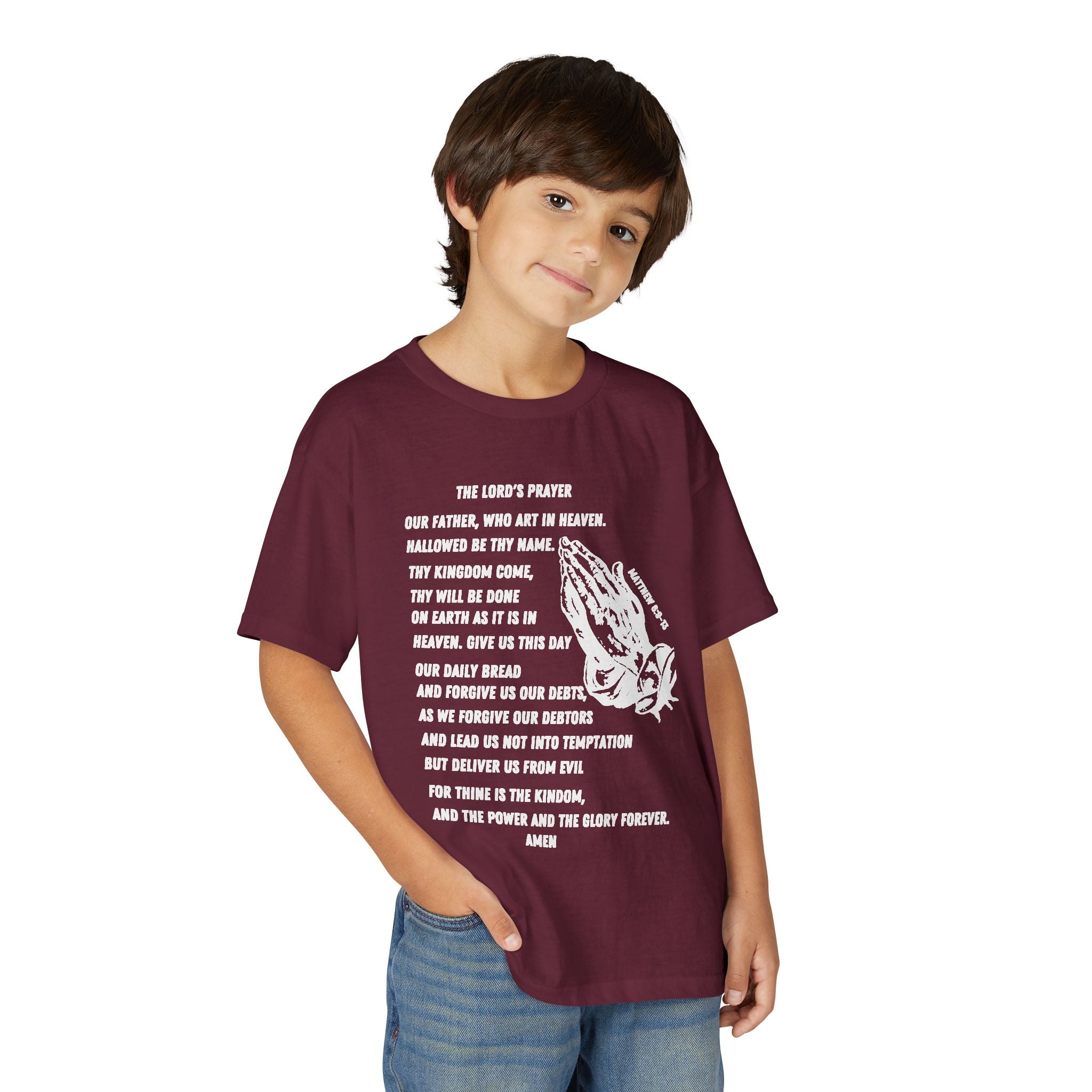 The Lord's Prayer Youth T-Shirt - White