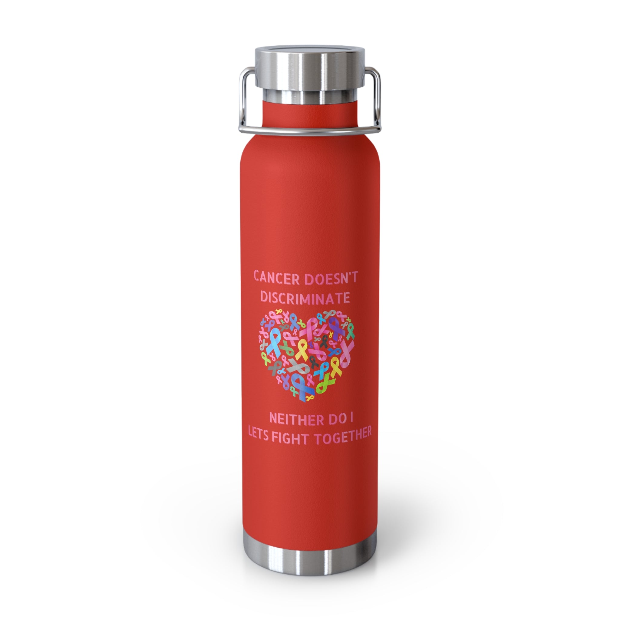 Cancer Doesn't Discriminate 22oz Insulated Water Bottle