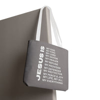 Christian JESUS IS Tote Bag - Grey