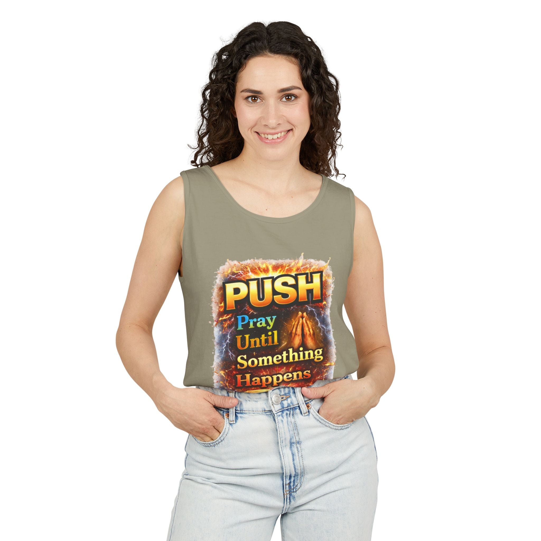 Push: Pray Until Something Happens Tank - Bible