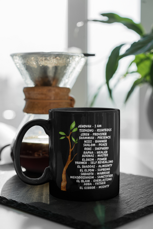 Names of God Black Mug