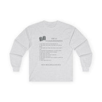 10 Commandments Long Sleeve - Black