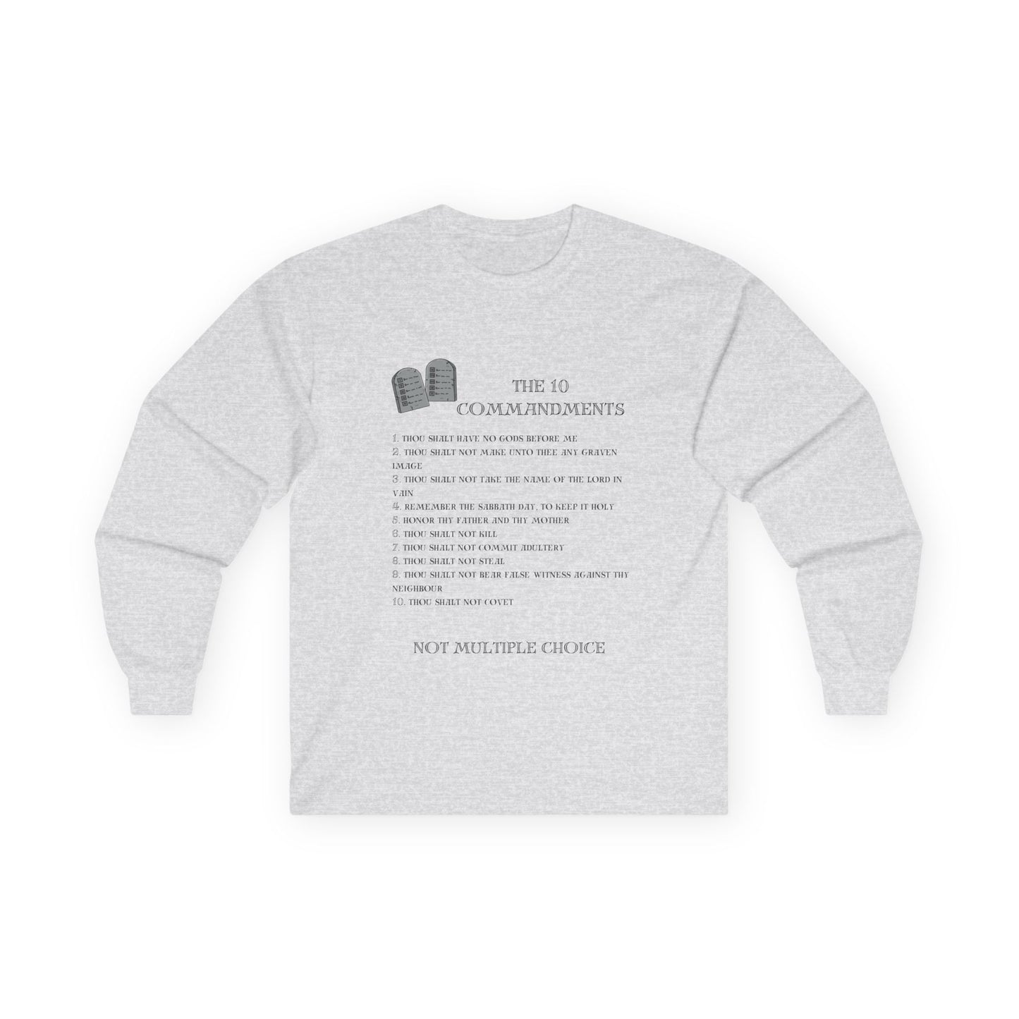 10 Commandments Long Sleeve - Black