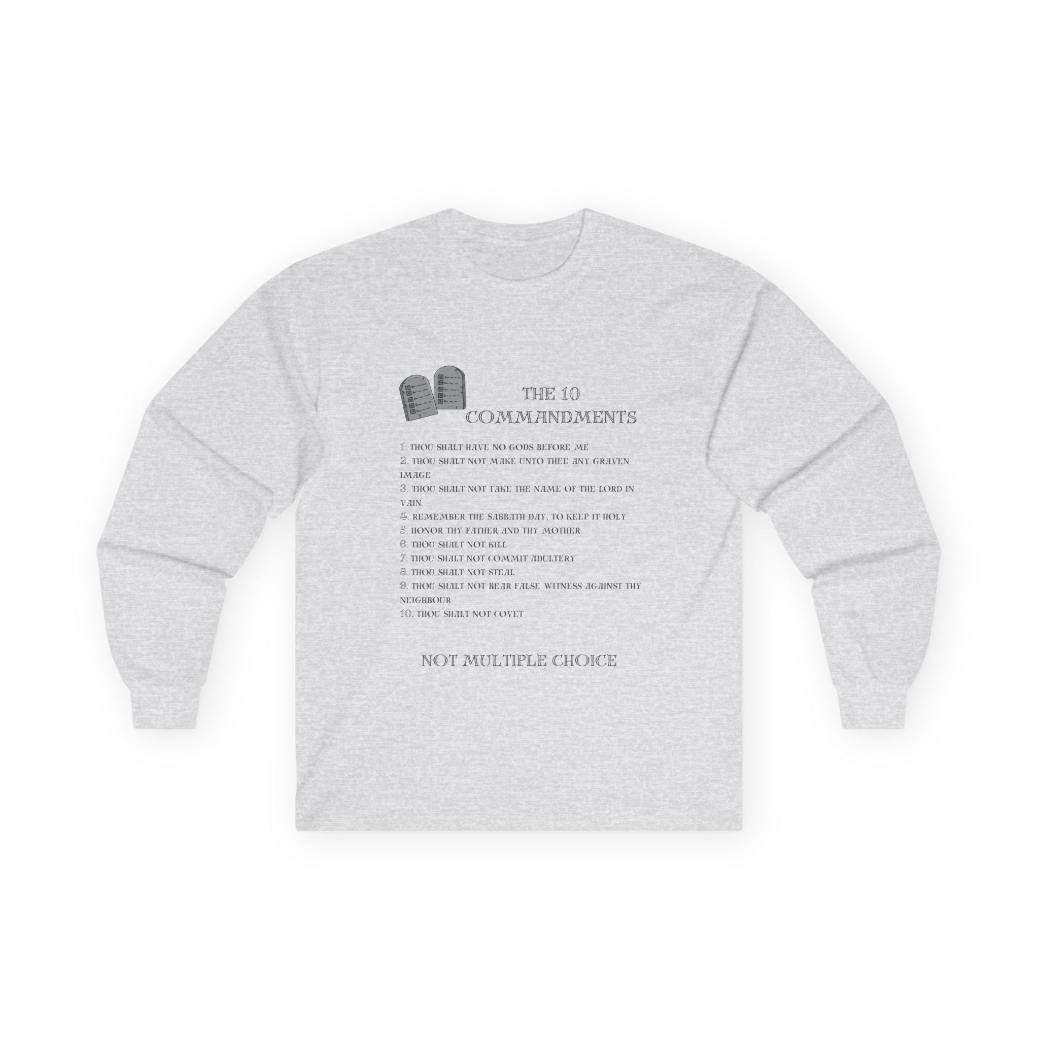 10 Commandments Long Sleeve - Black