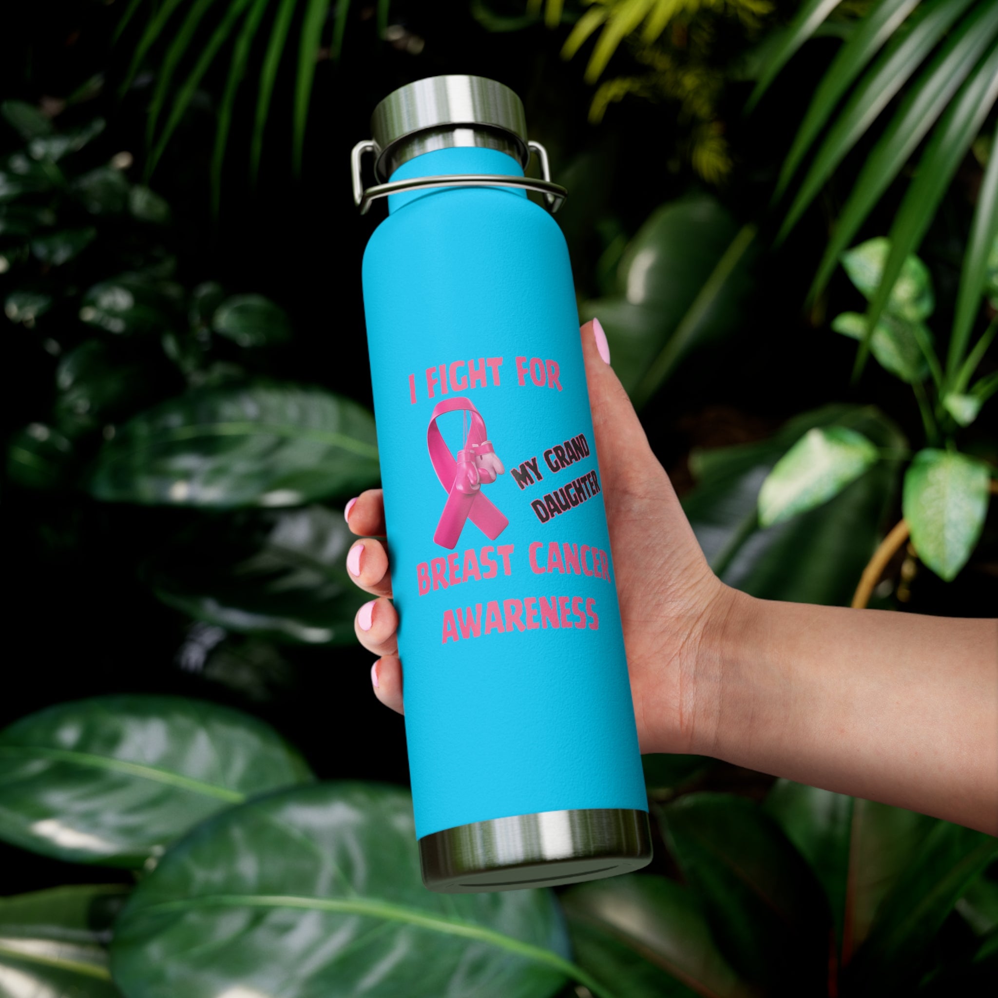 Fight for My Grand Daughter  22oz Insulated Water Bottle