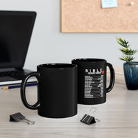 Bible Emergency Numbers Black Coffee Mug (11oz/15oz)