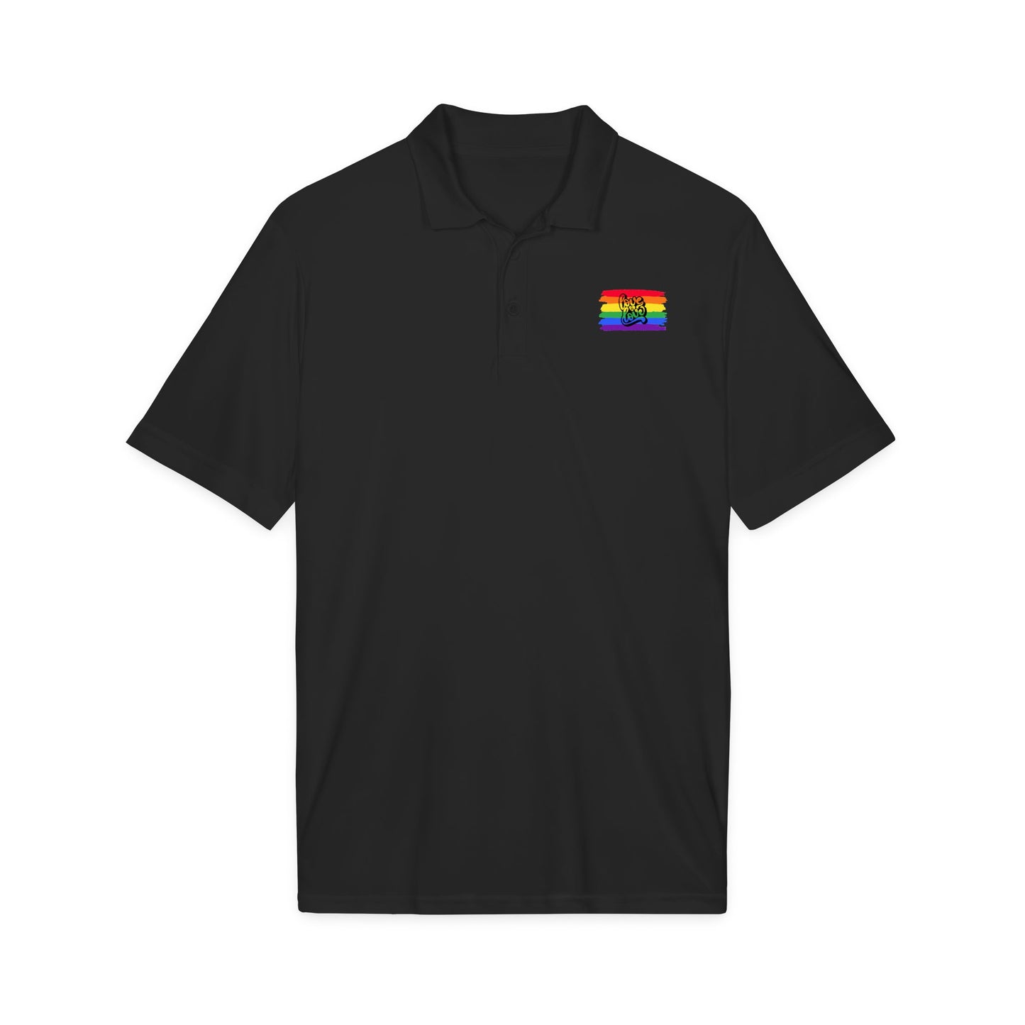 Rainbow Airbrush Pride Polo