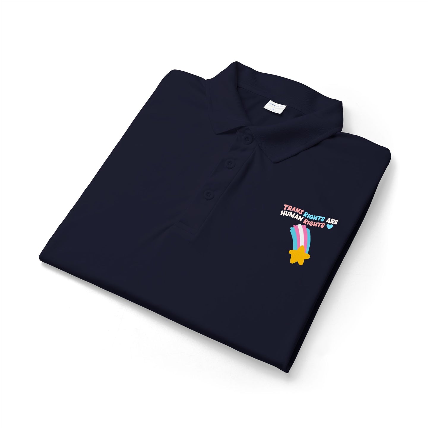 Trans Rights Shooting Star Polo