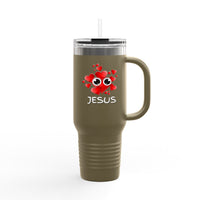 Eye Love Jesus White Insulated Travel Mug, 40oz White