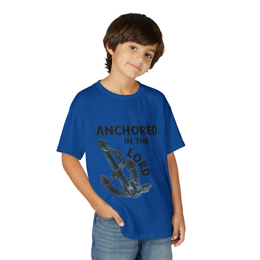 Anchored in the Lord Youth T-Shirt — Black