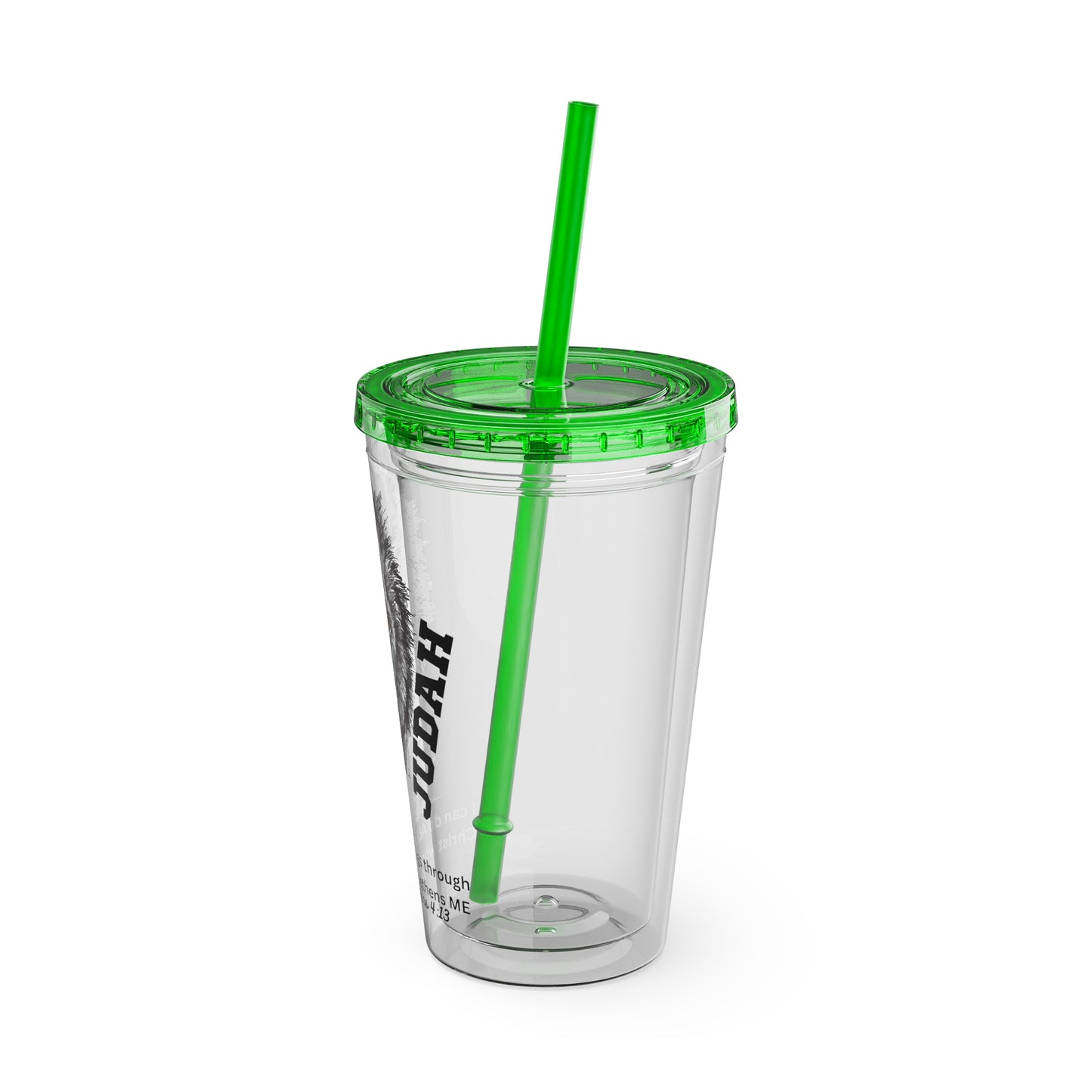 Lion of Judah 16oz Tumbler with Straw