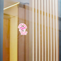Breast Cancer Awareness Kiss-Cut Vinyl Decal — "We Fight Together" Pink Gloves Sticker