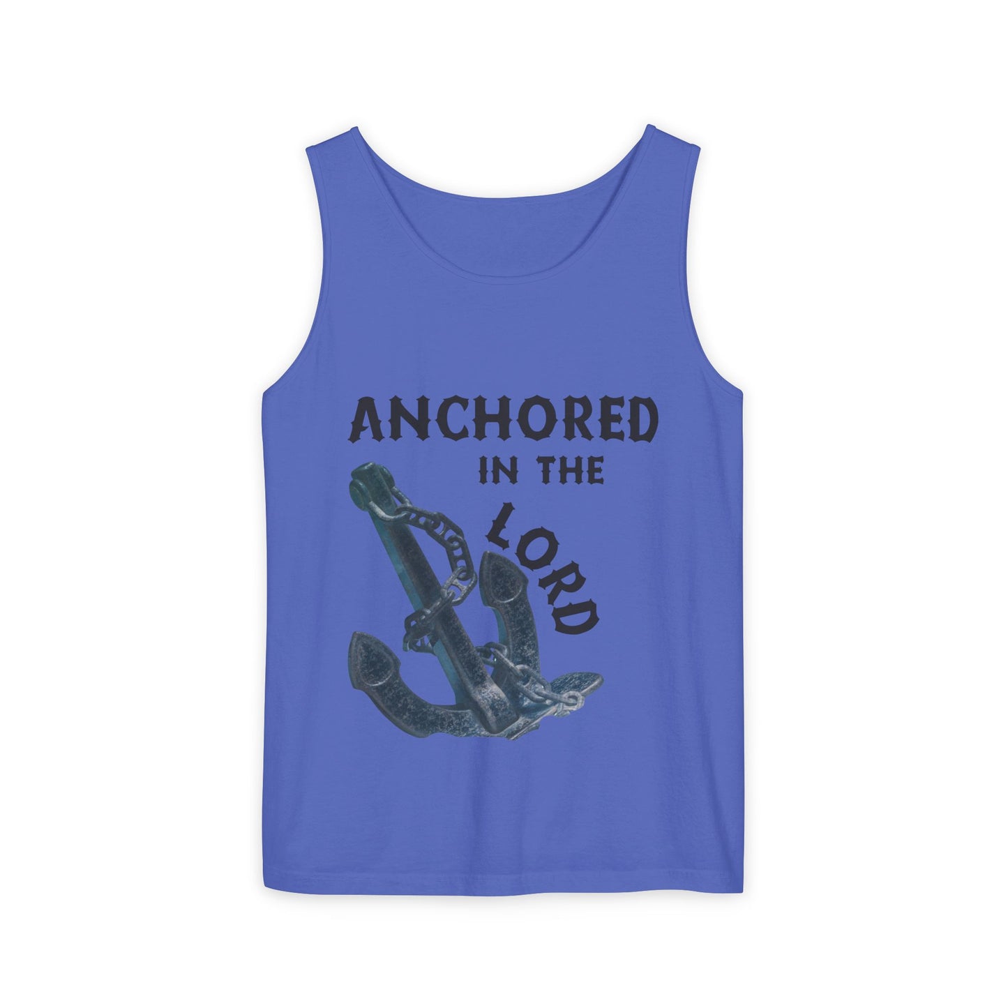 Anchored in the Lord Tank Top - Black