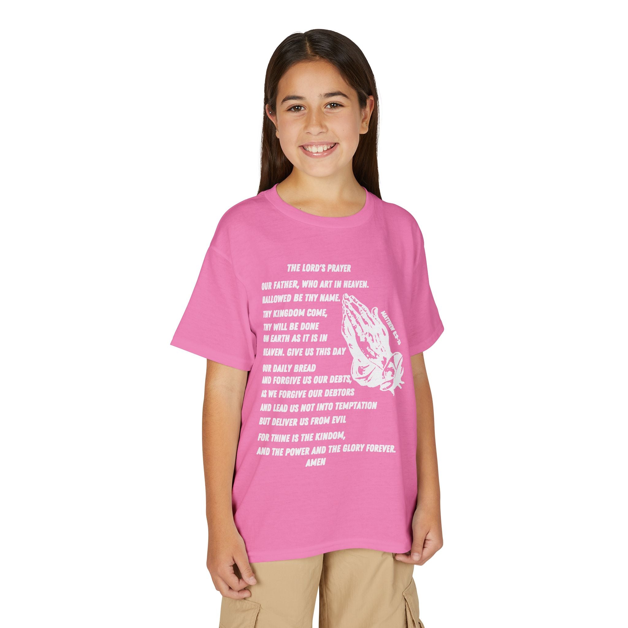 The Lord's Prayer Youth T-Shirt - White