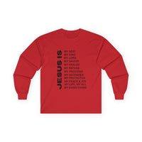 Christian JESUS IS Long Sleeve - Black