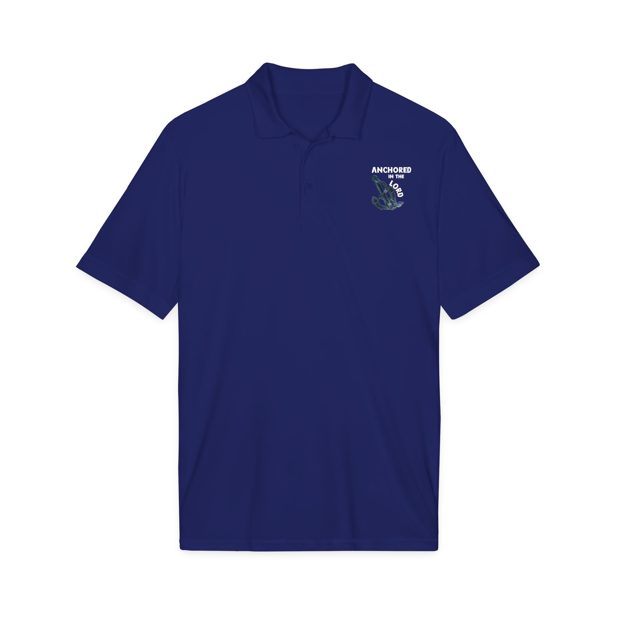 Anchored in the Lord Polo - White