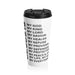 Christian JESUS IS White Stainless Steel Travel Mug - Blk