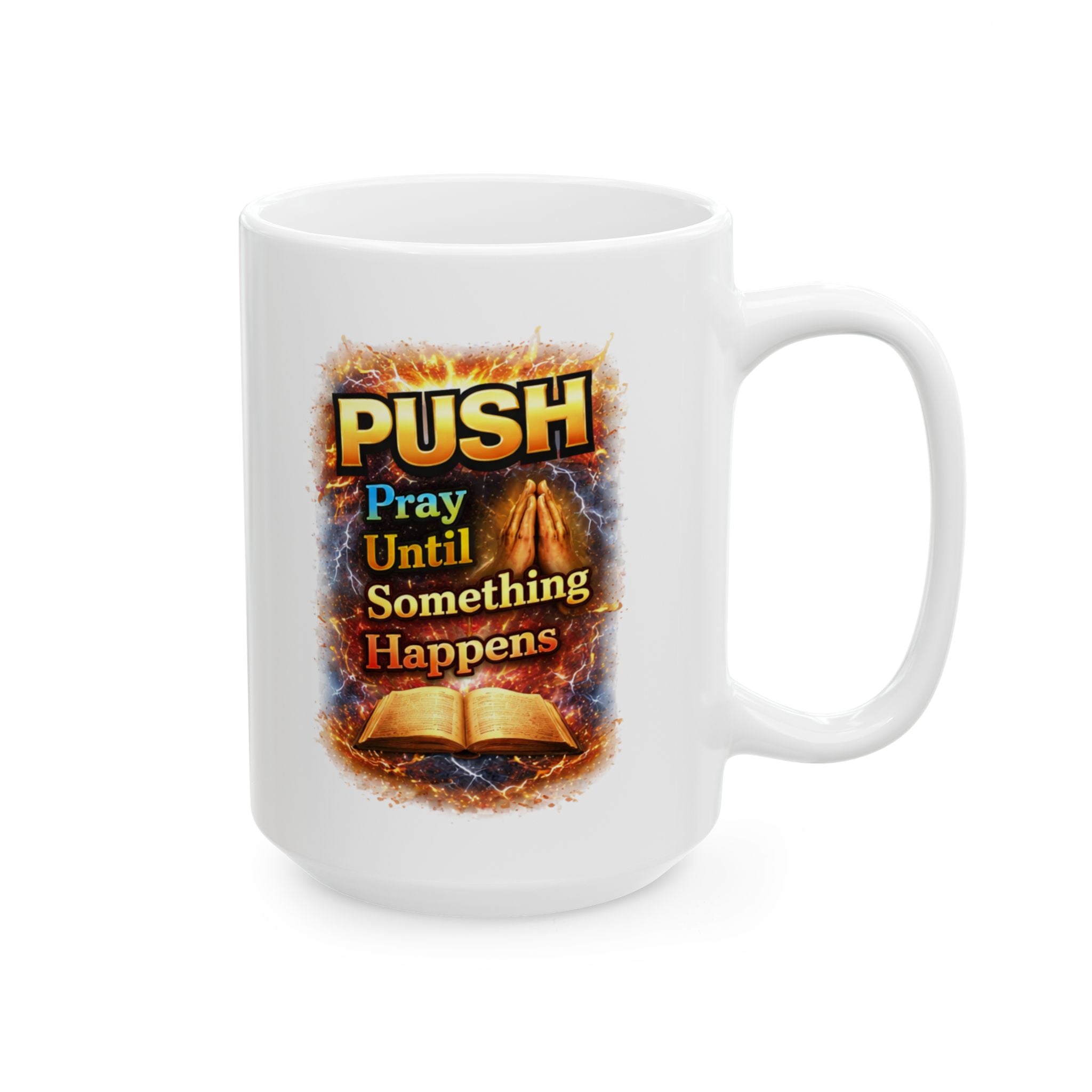 Push White Coffee Mug - Bible (11oz/15oz)