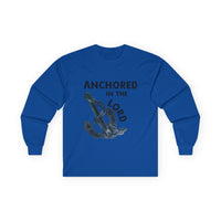 Anchored in the Lord Long Sleeve Tee - Black