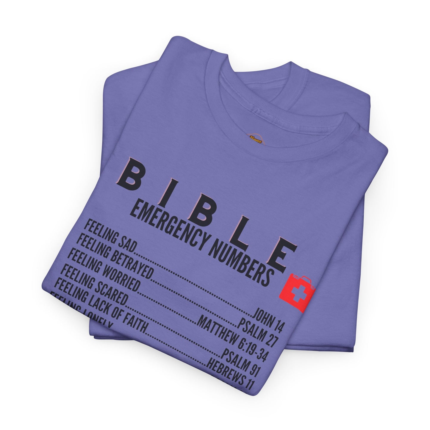 Bible Emergency Numbers Tee - Black