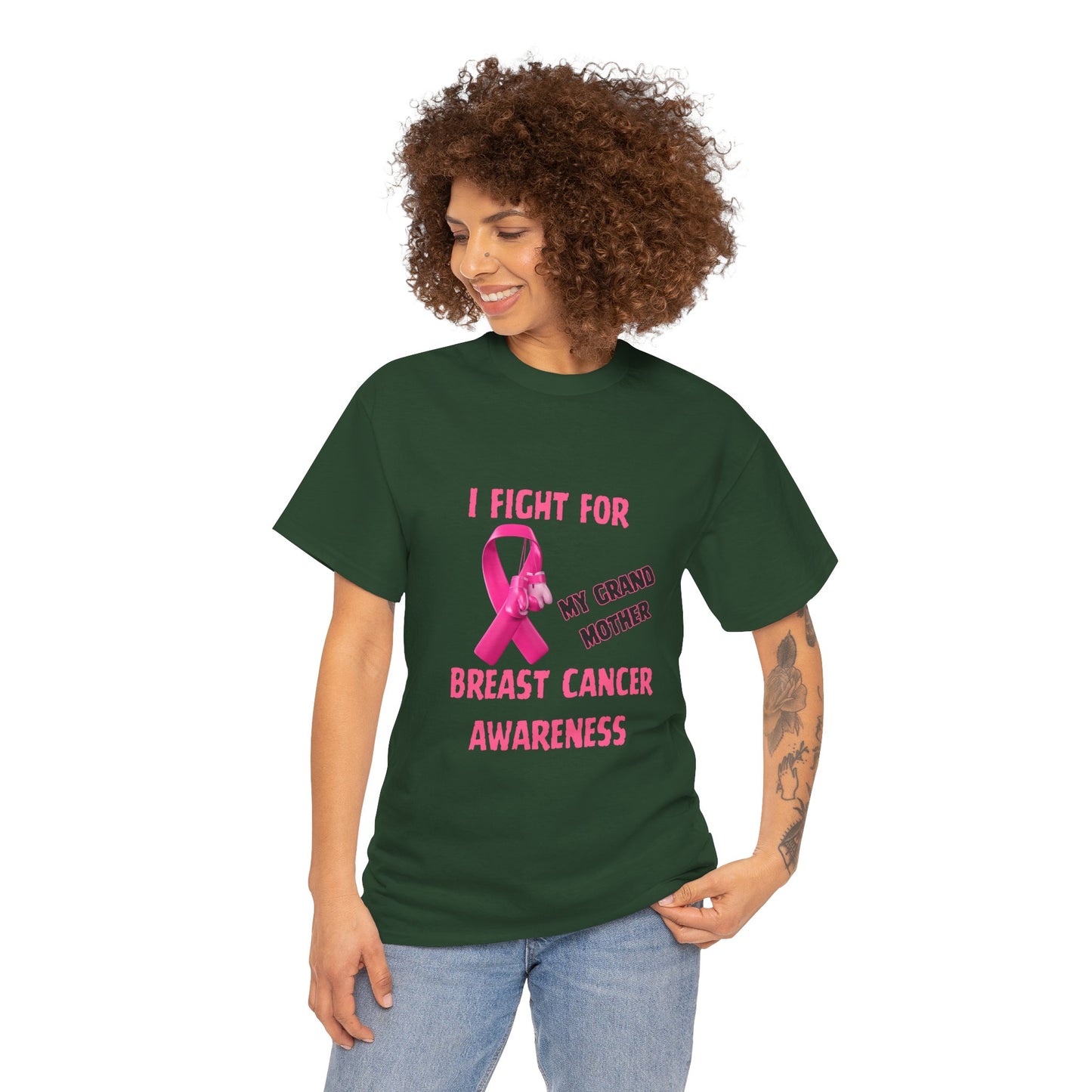 I Fight For My Grandmother Pink Ribbon Tee