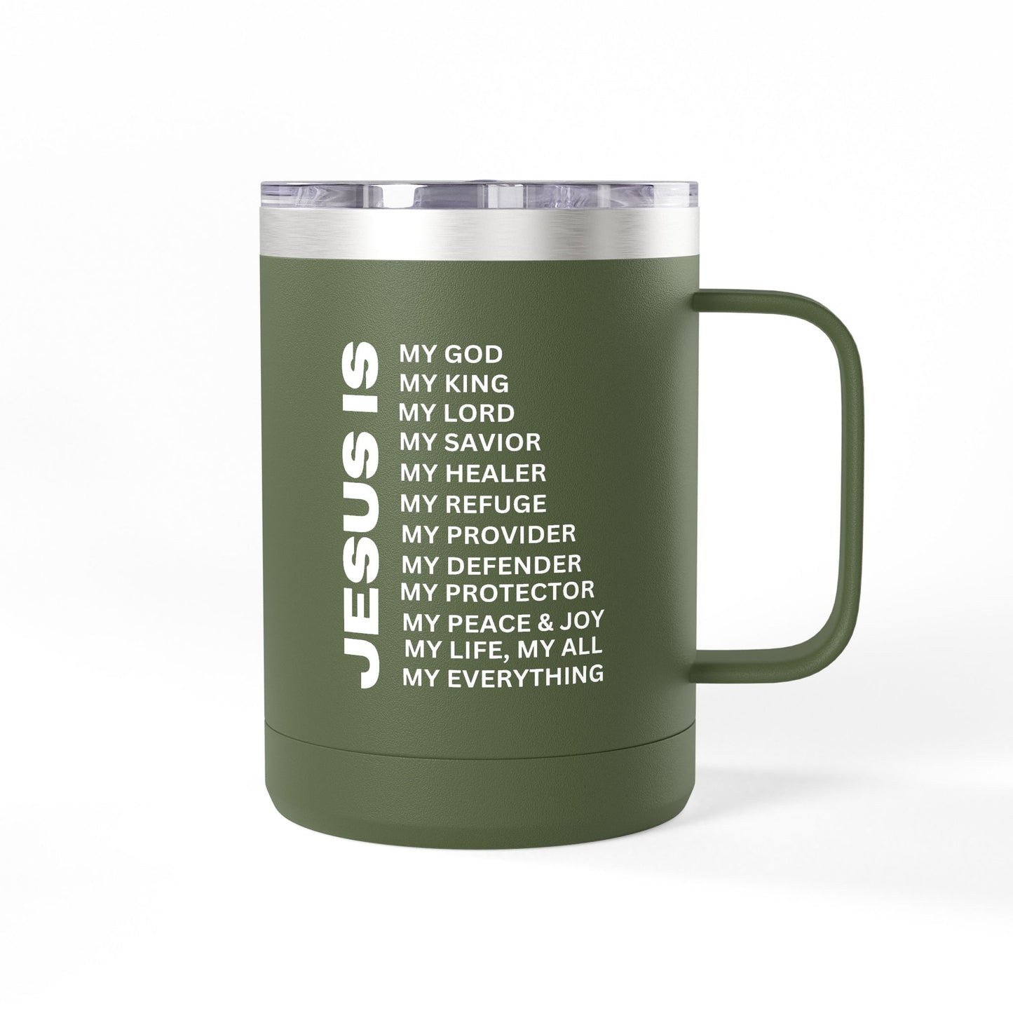 Christian Jesus Is 15oz Tumbler - White