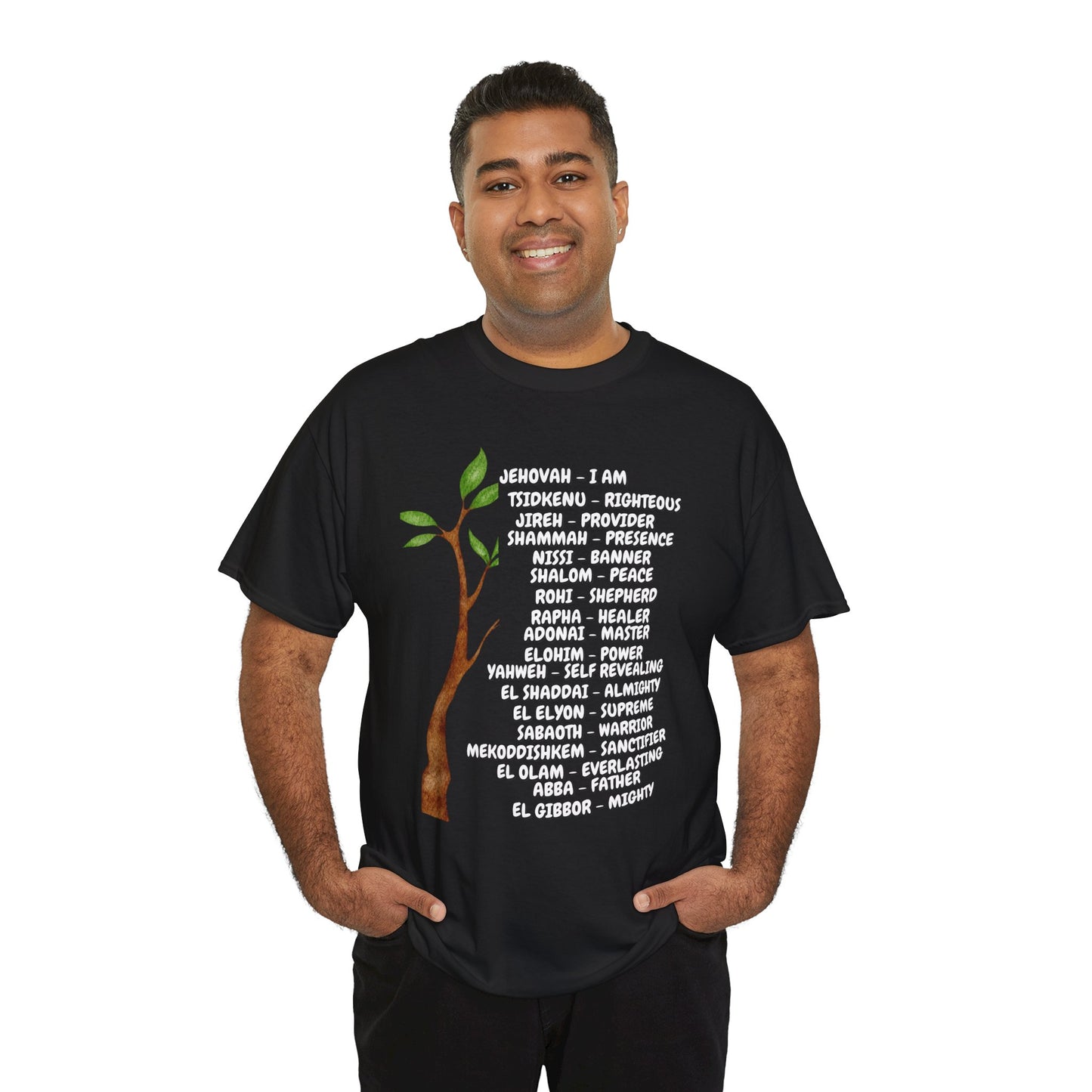 Characteristic Names of God T-Shirt - White