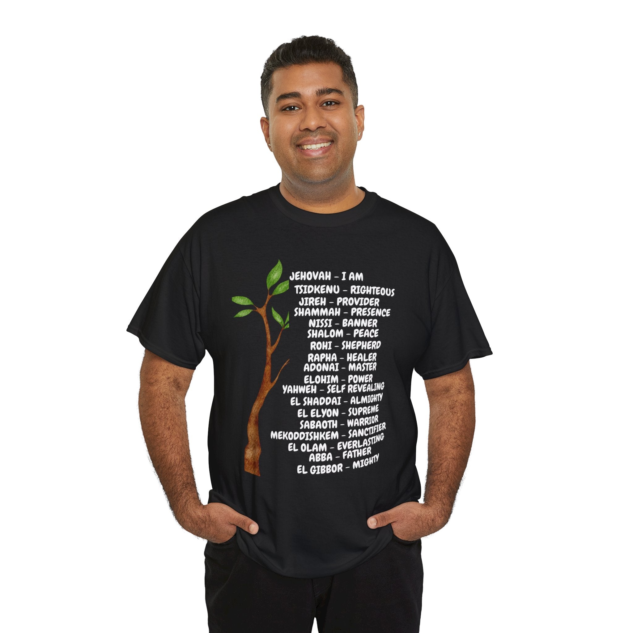 Characteristic Names of God T-Shirt - White