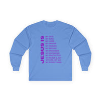 Christian JESUS IS Long Sleeve - Purple