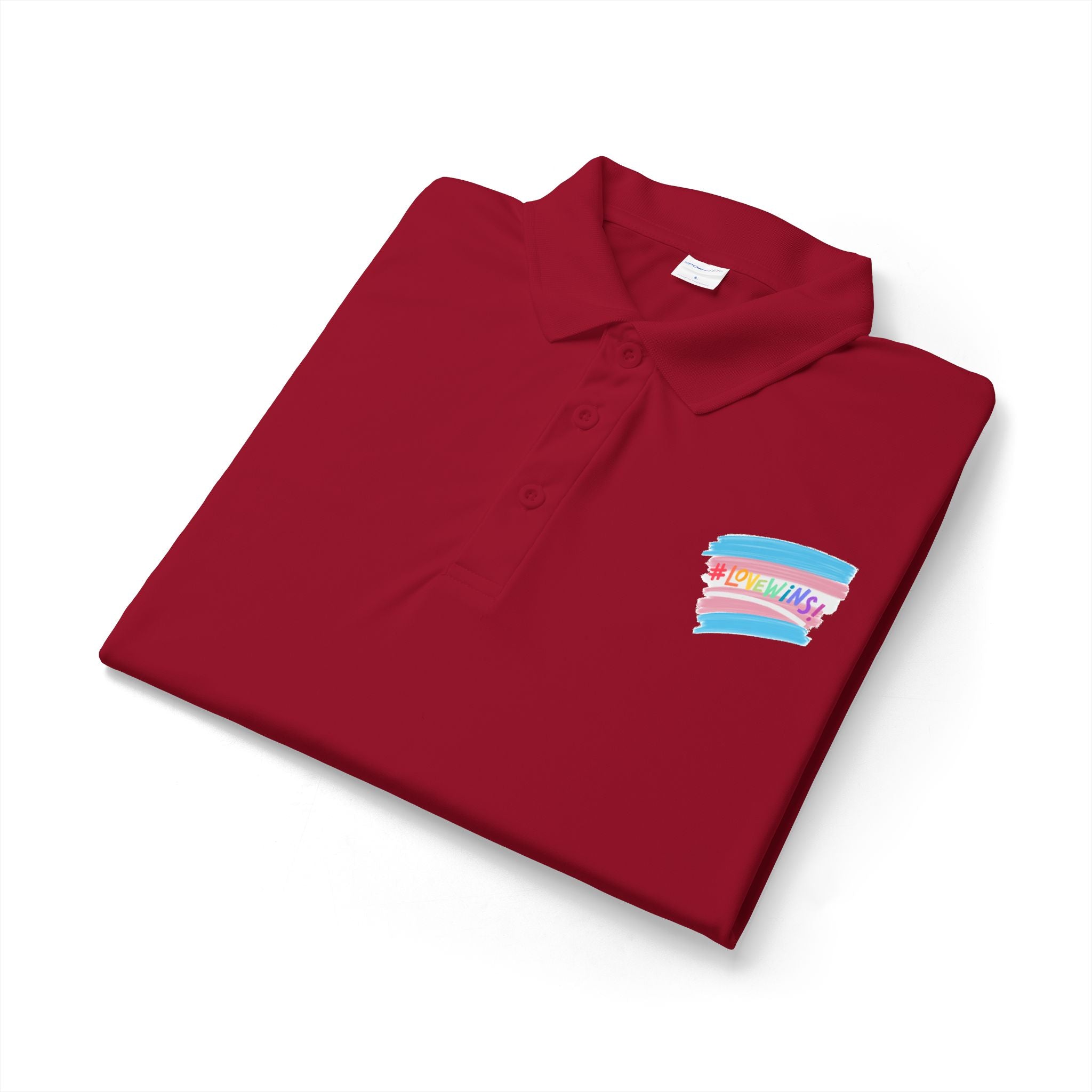 Trans Airbrush Love Wins Polo