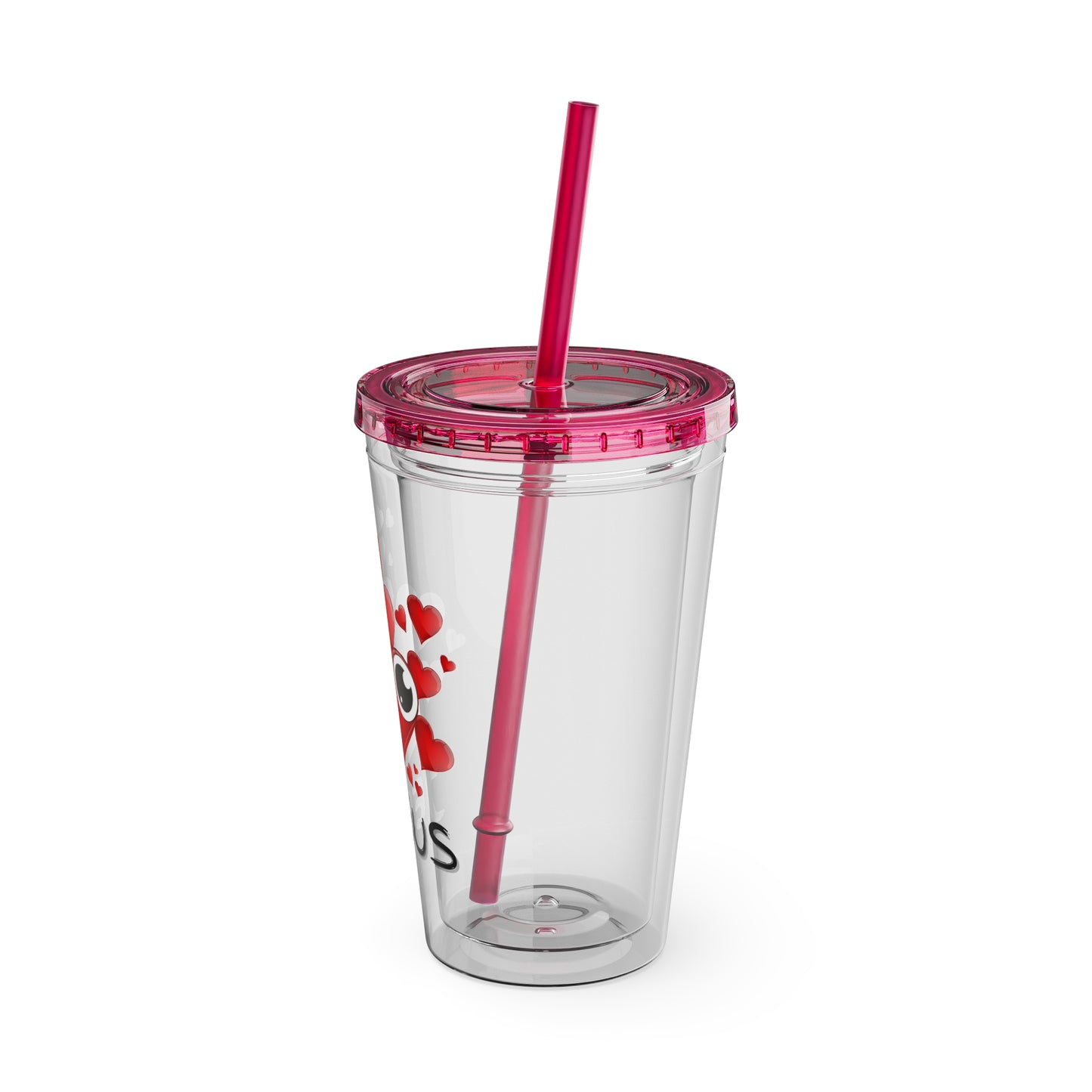 Jesus Heart Love 16oz Tumbler with Straw