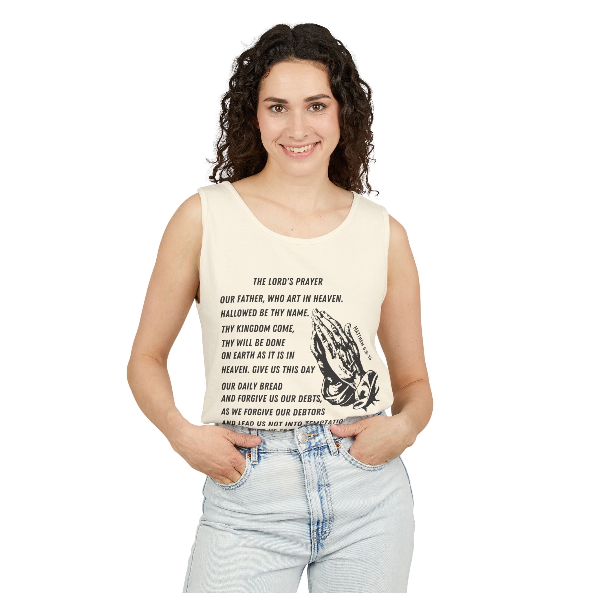 The Lord's Prayer Tank Top - Black