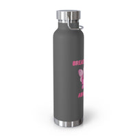 Butterfly Breast Cancer Awareness 22oz Insulated Water Bottle