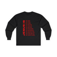 Christian JESUS IS Long Sleeve - Red