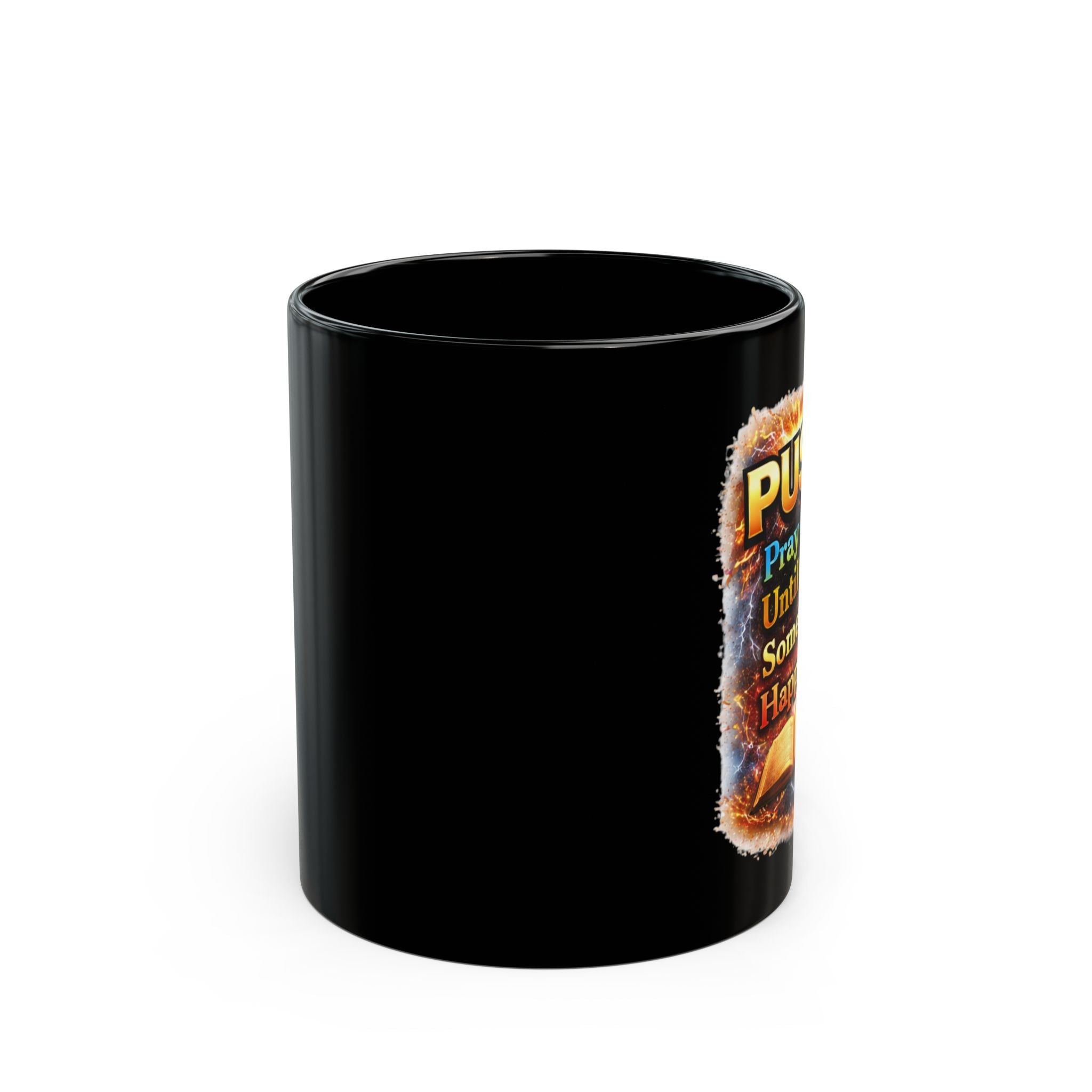 Push Black Coffee Mug - Bible — (11oz & 15oz)