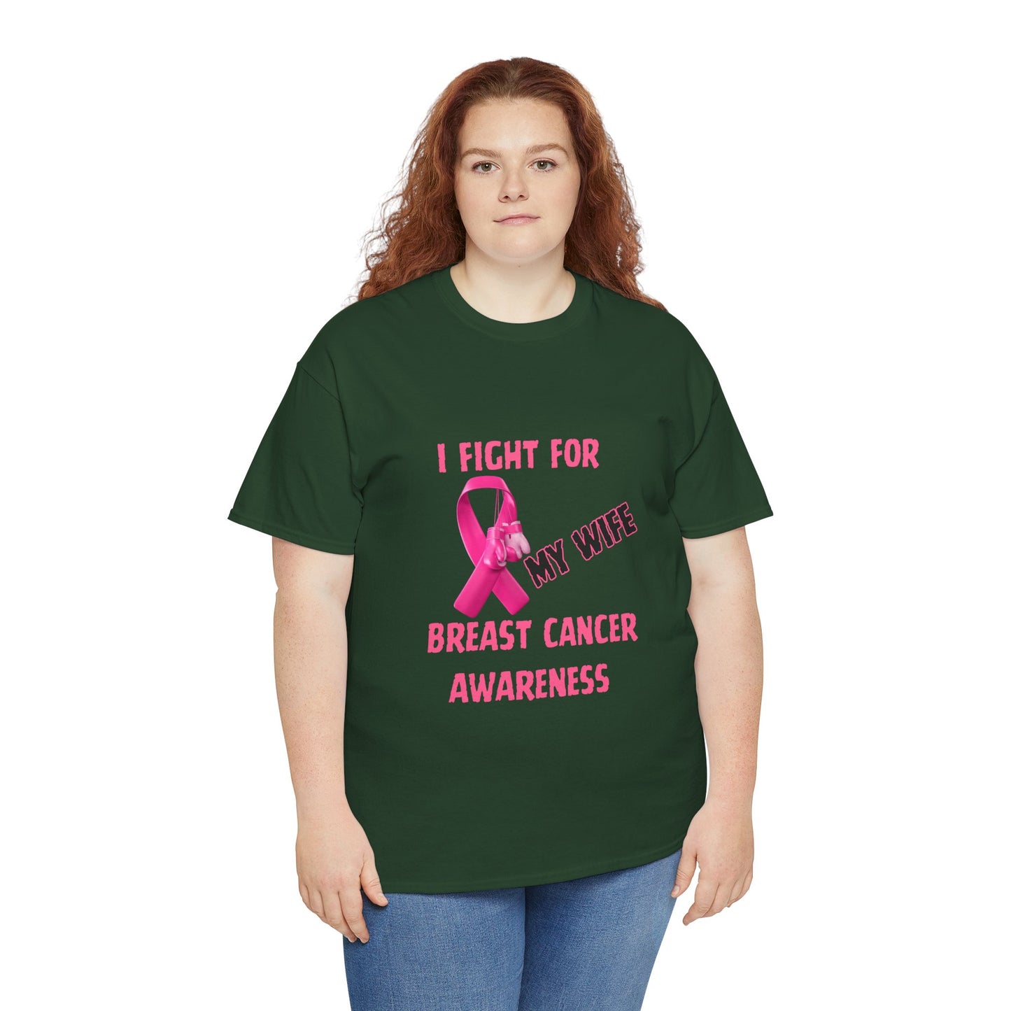 I Fight for My Wife Pink Ribbon T-Shirt