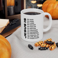 Christian JESUS IS White Coffee Mug (11oz, 15oz)