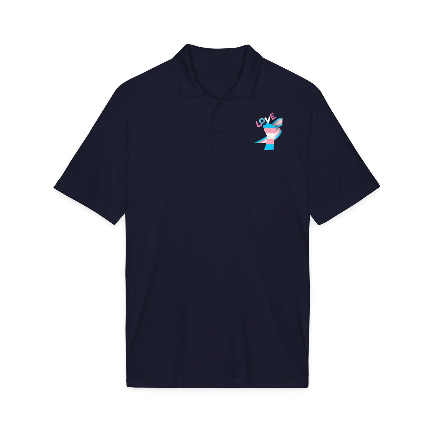Trans Pride Fist Love Polo