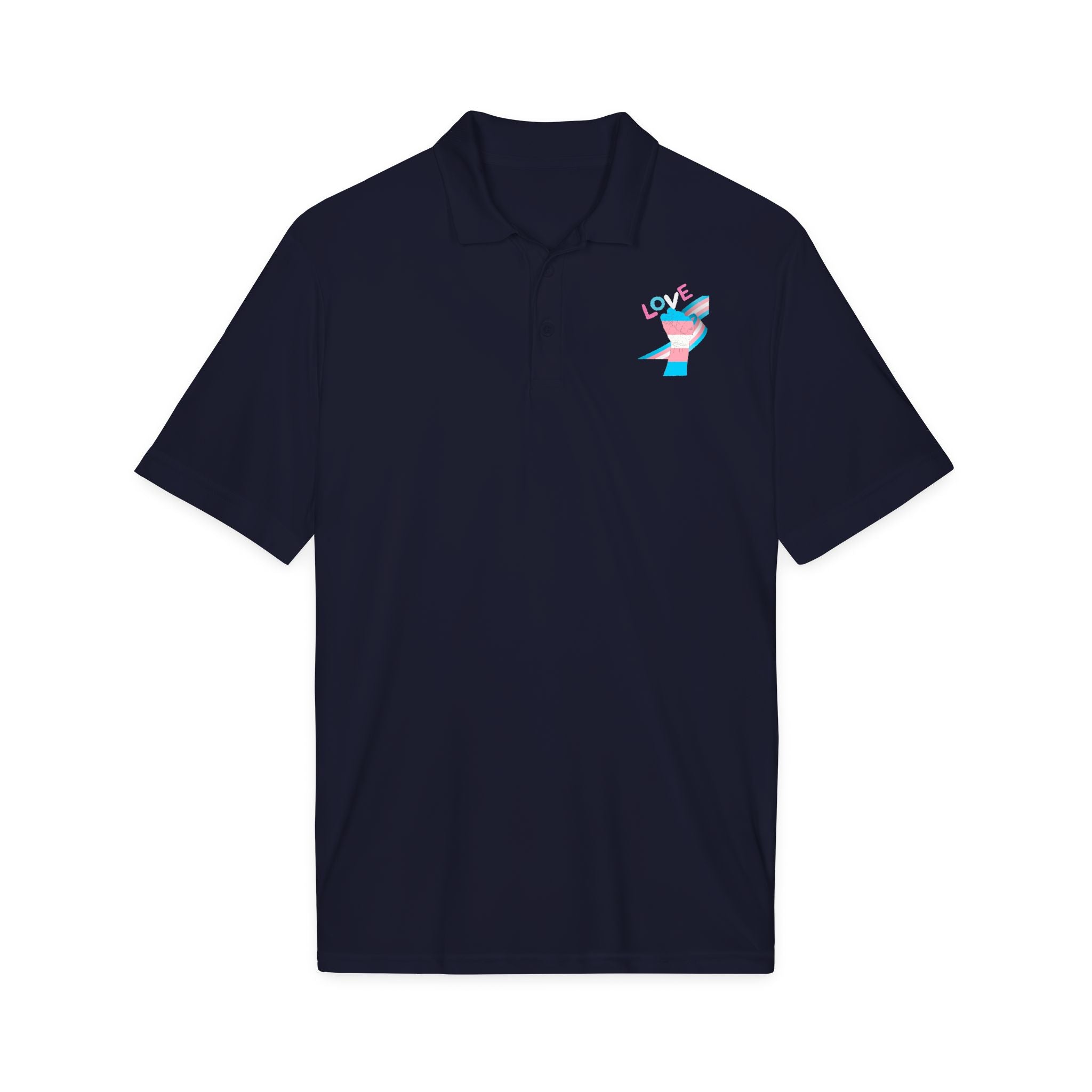 Trans Pride Fist Love Polo