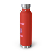 Butterfly Breast Cancer Awareness 22oz Insulated Water Bottle