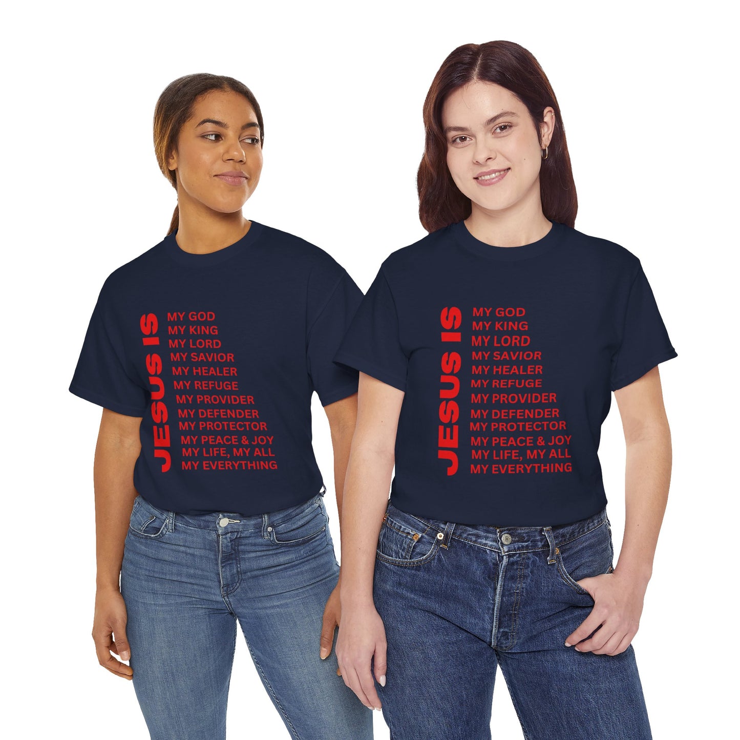 Christian JESUS IS T-Shirt - Red