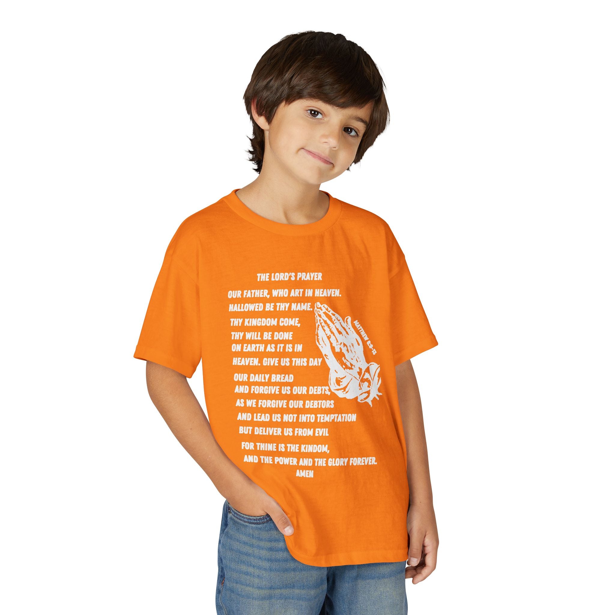 The Lord's Prayer Youth T-Shirt - White